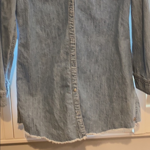 Long sleeve loose fitting jean dress - Picture 3 of 3